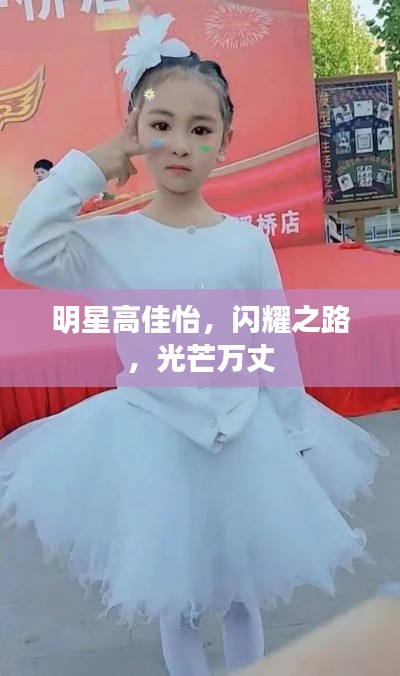 明星高佳怡,闪耀之路,光芒万丈